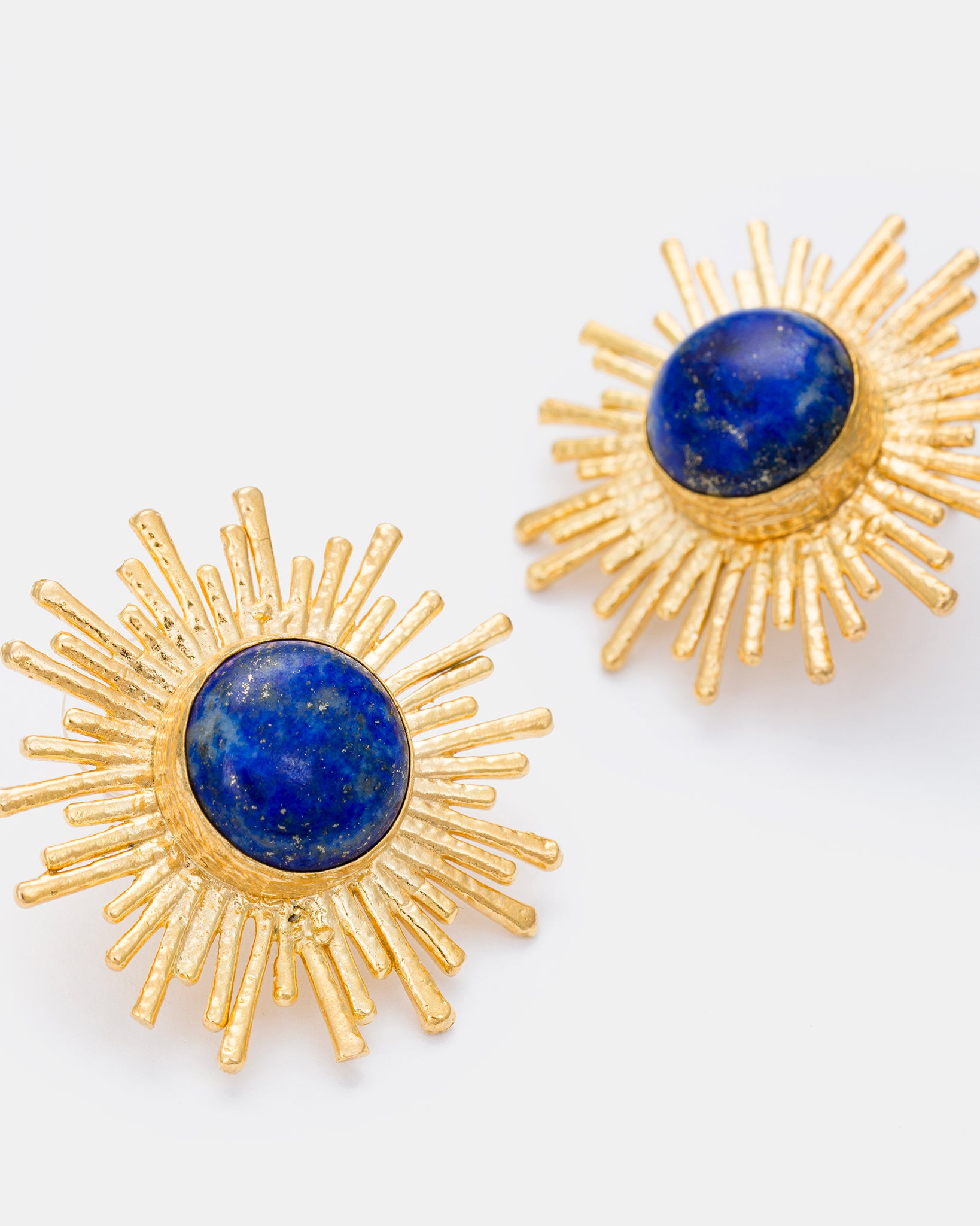 Celestial Radiance Earrings with Lapis Lazuli