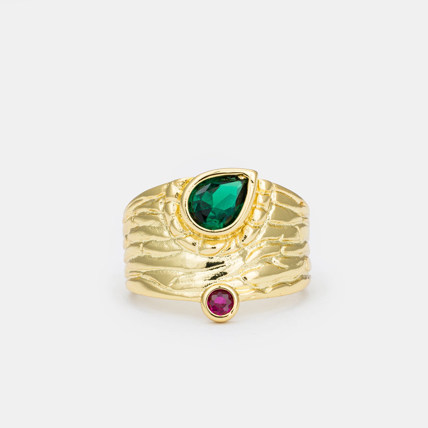 Radiant Ripple Ring