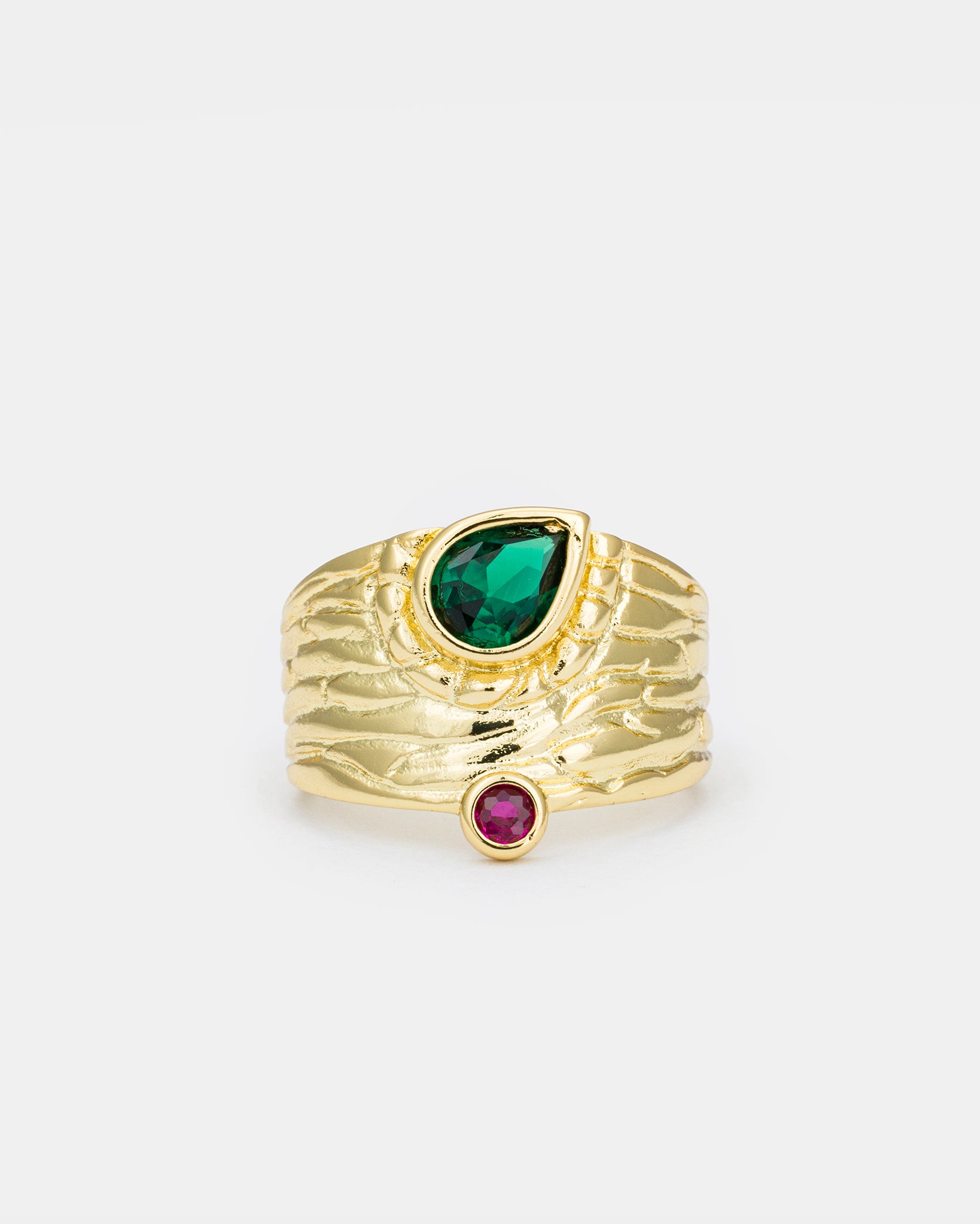 Radiant Ripple Ring