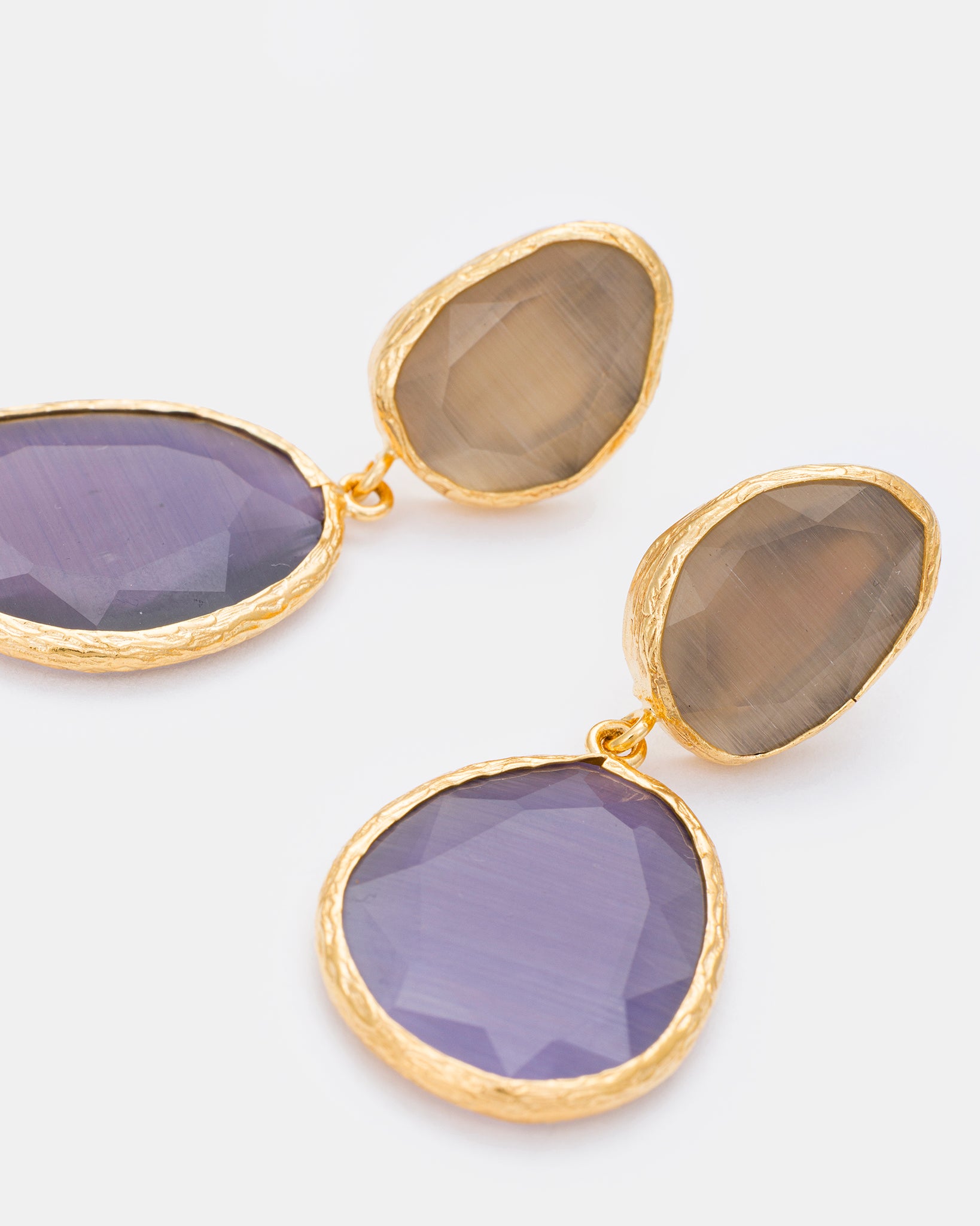 Twilight Hues Cat Eye Earrings