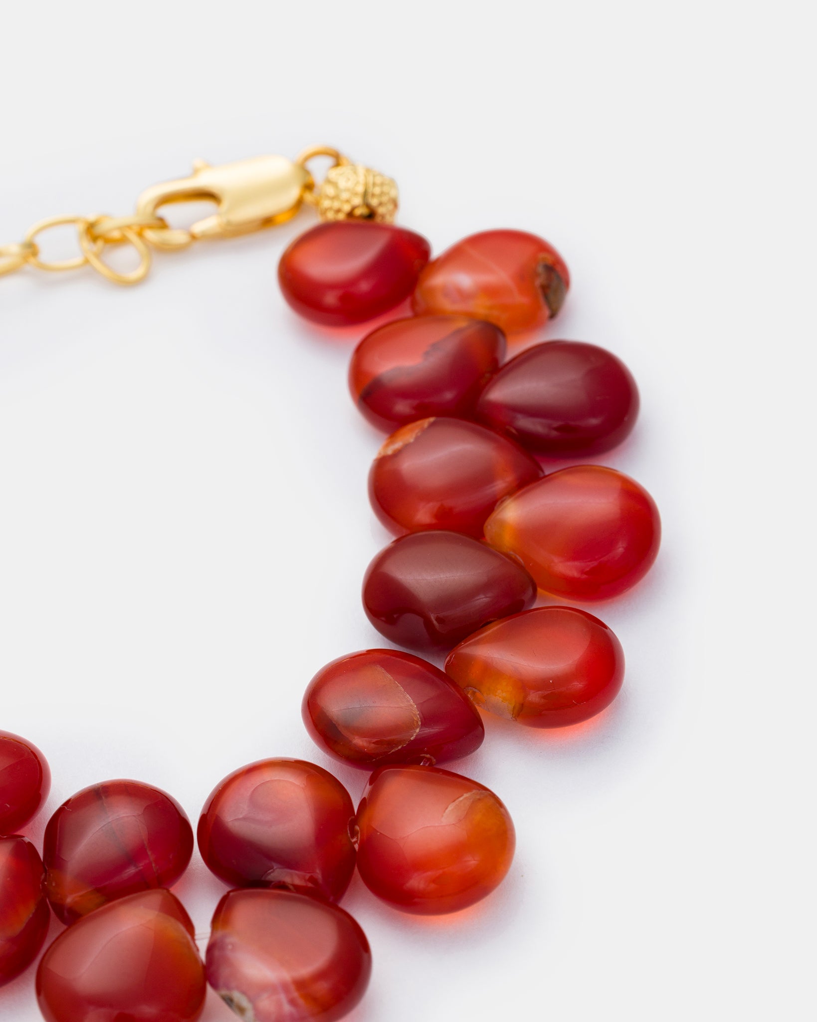 Crimson Flame Bracelet with Agate