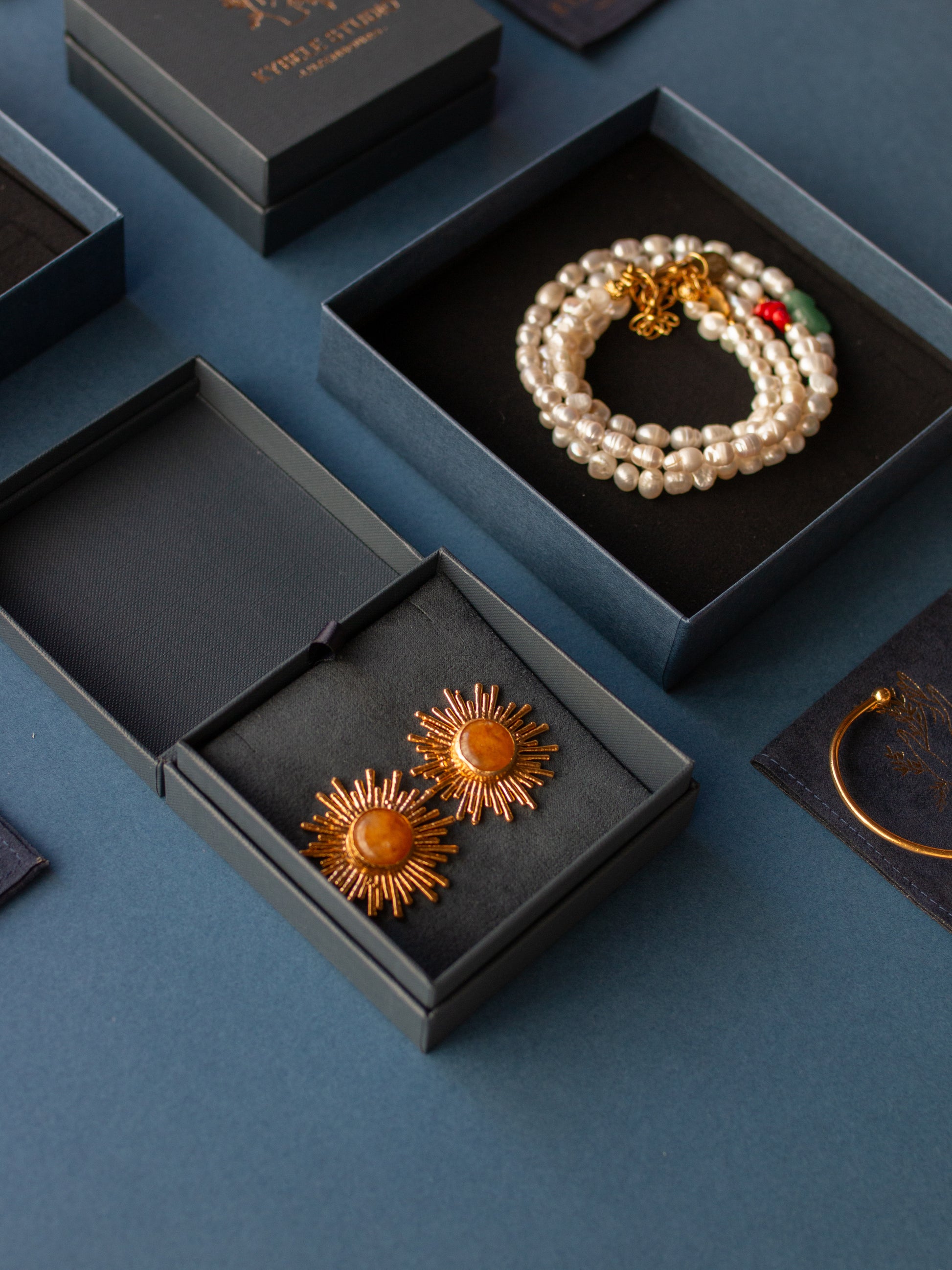 Celestial Radiance Earrings with Citrine