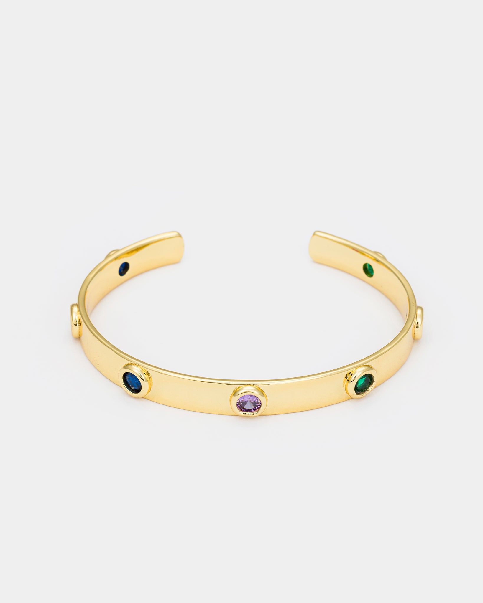 Multicolor Gemstone Cuff
