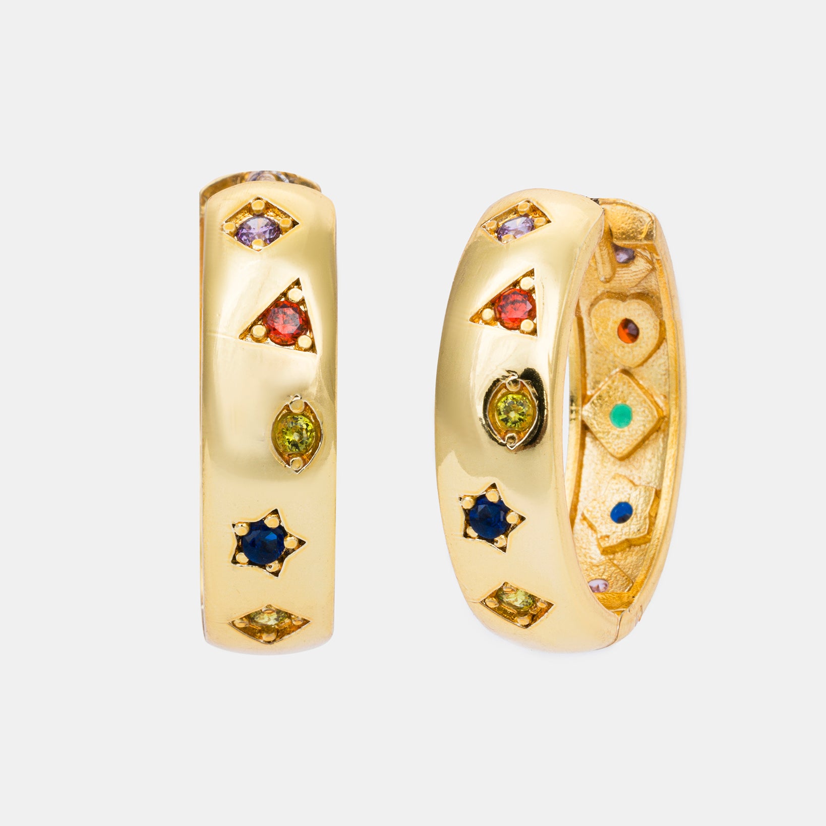 Kaleidoscope Hoop Earrings