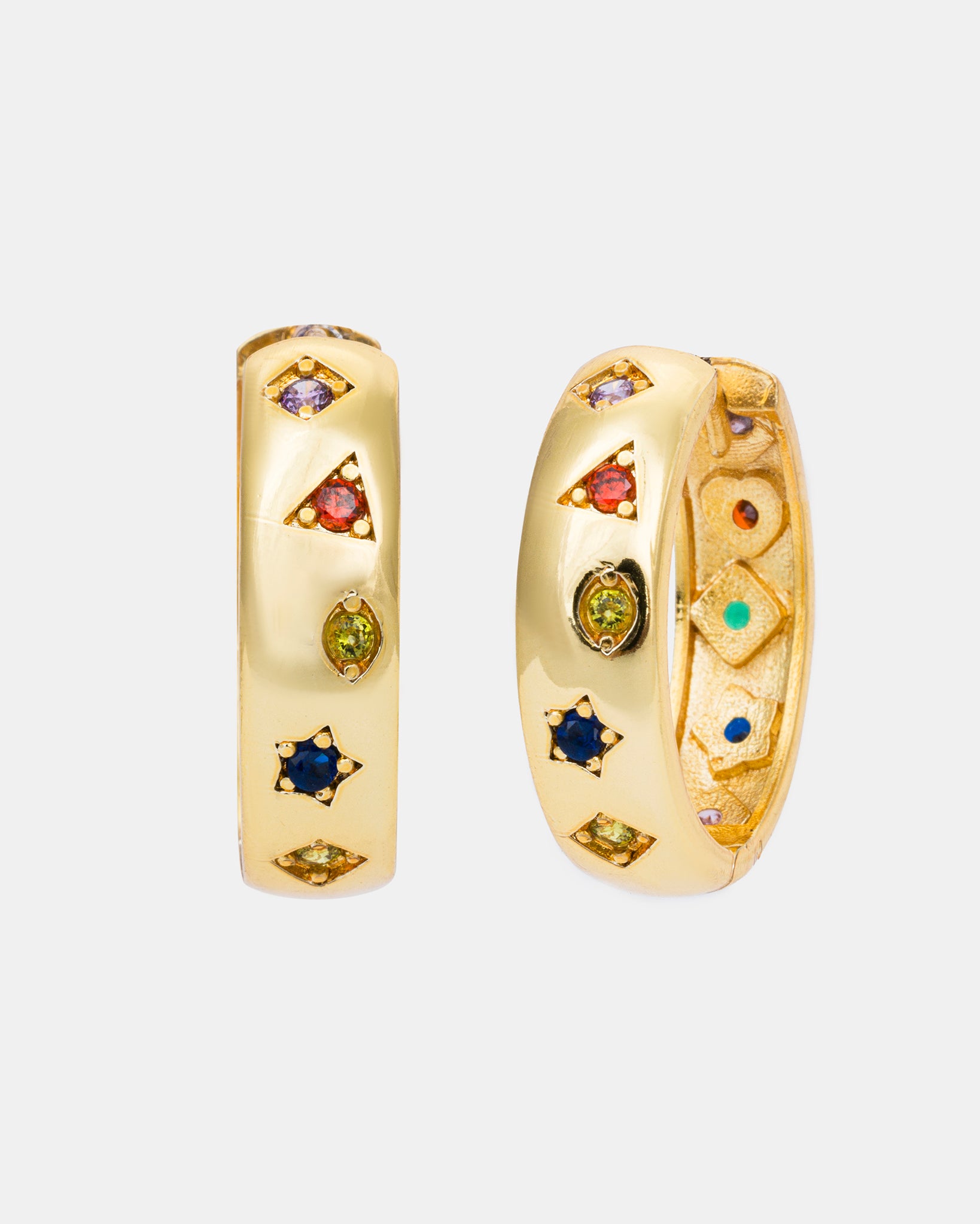Kaleidoscope Hoop Earrings