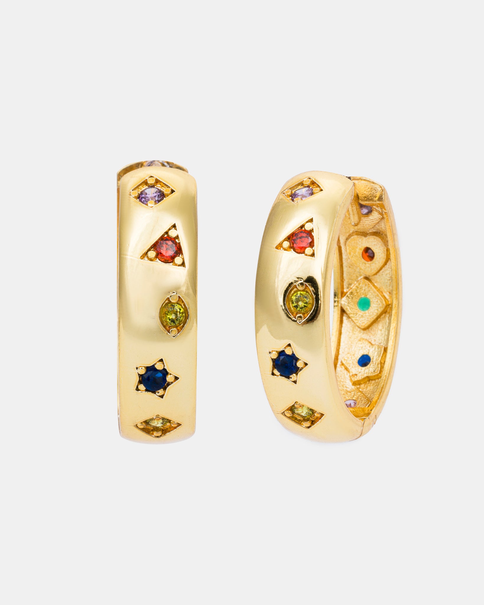 Kaleidoscope Hoop Earrings
