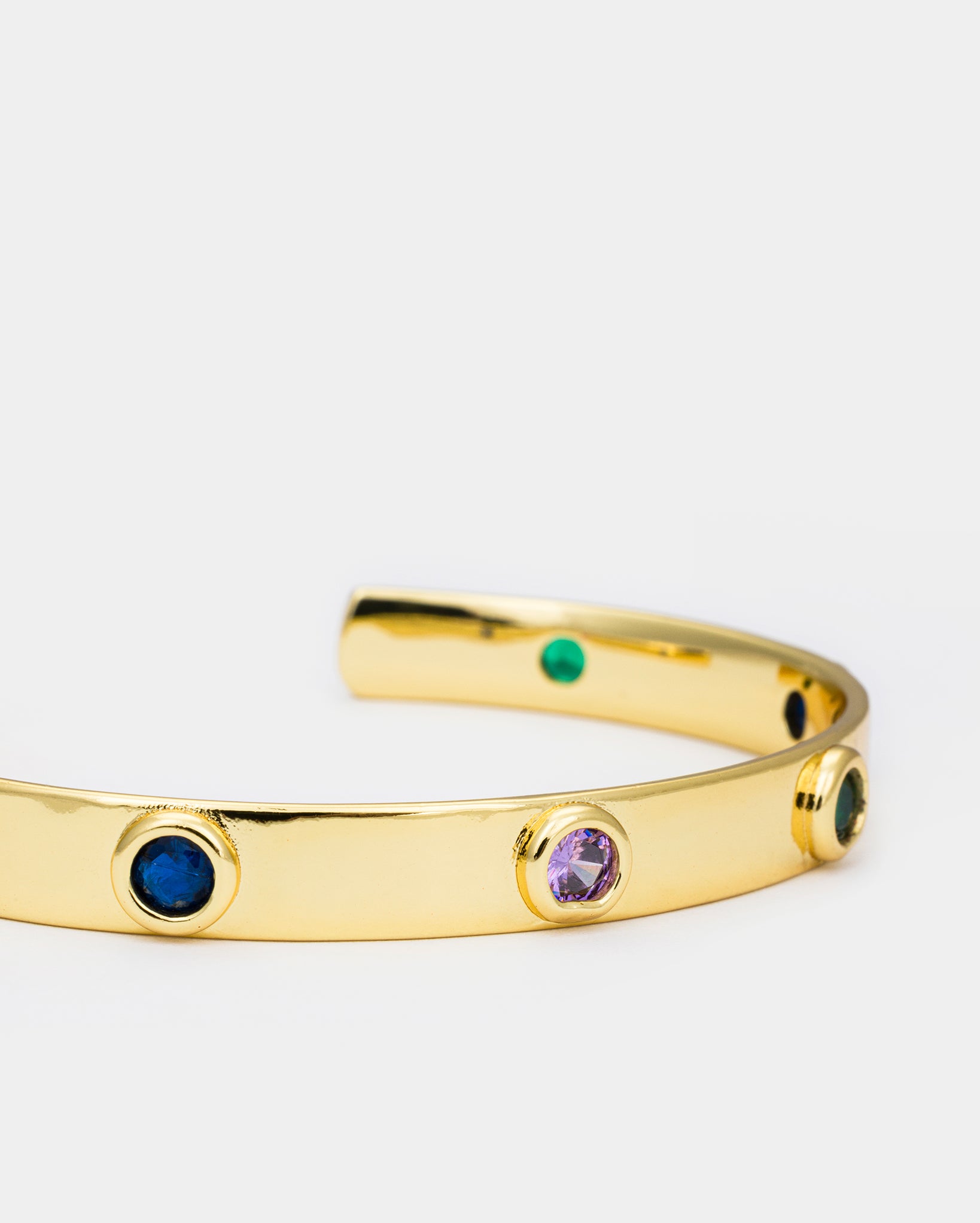 Multicolor Gemstone Cuff