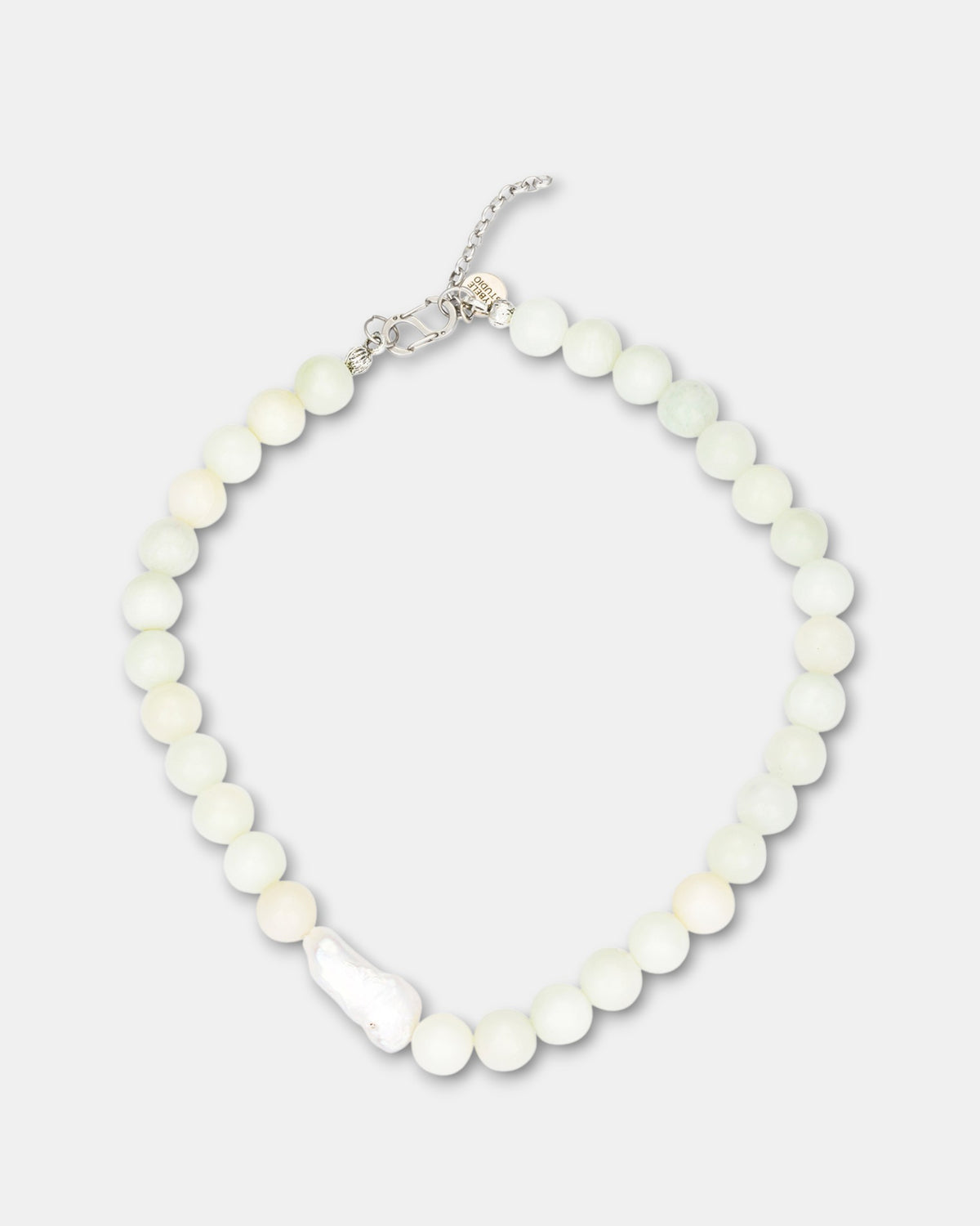 Bonbon Necklace with Jade & Pearl Accent