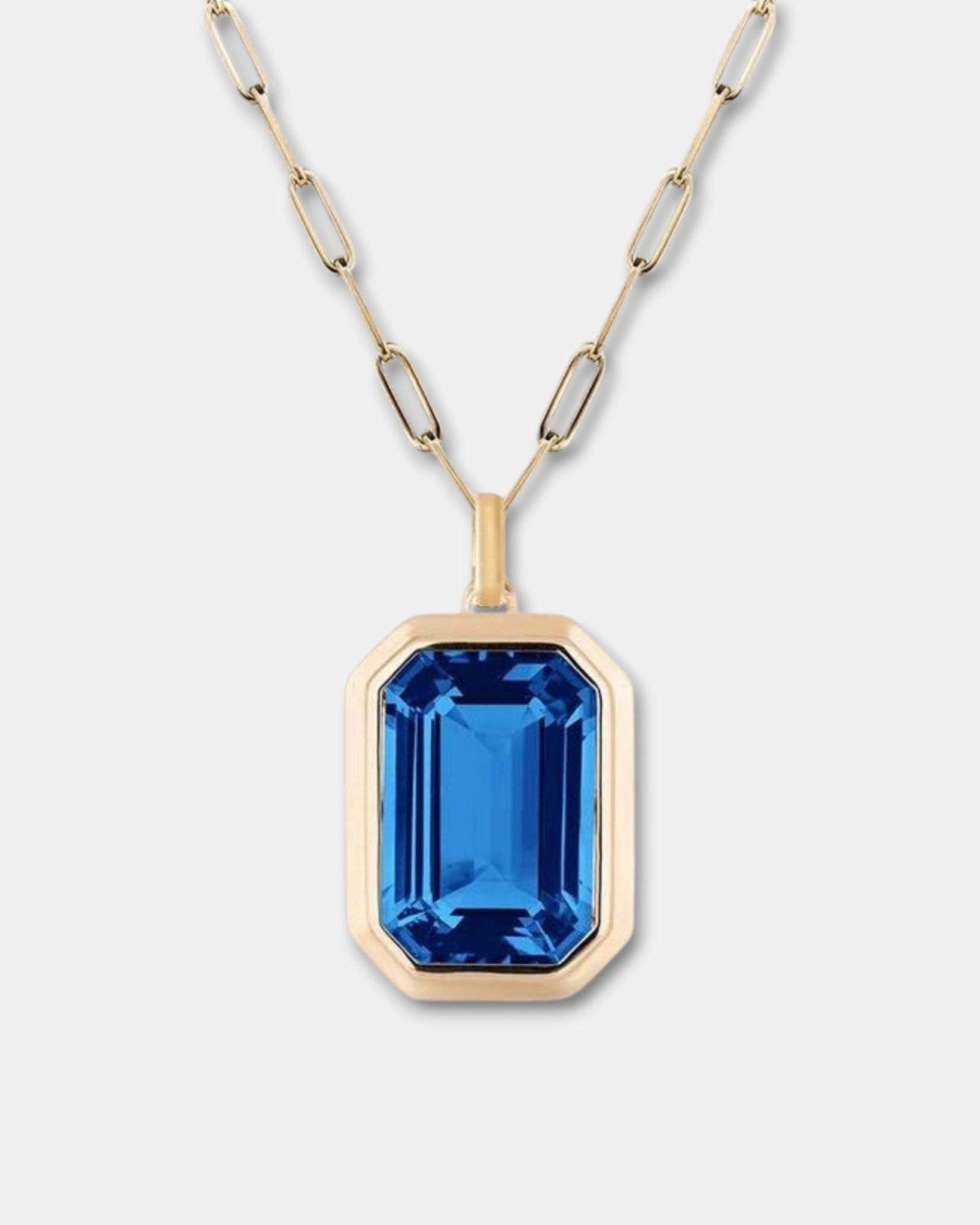 Sapphire Radiance Necklace in Gold