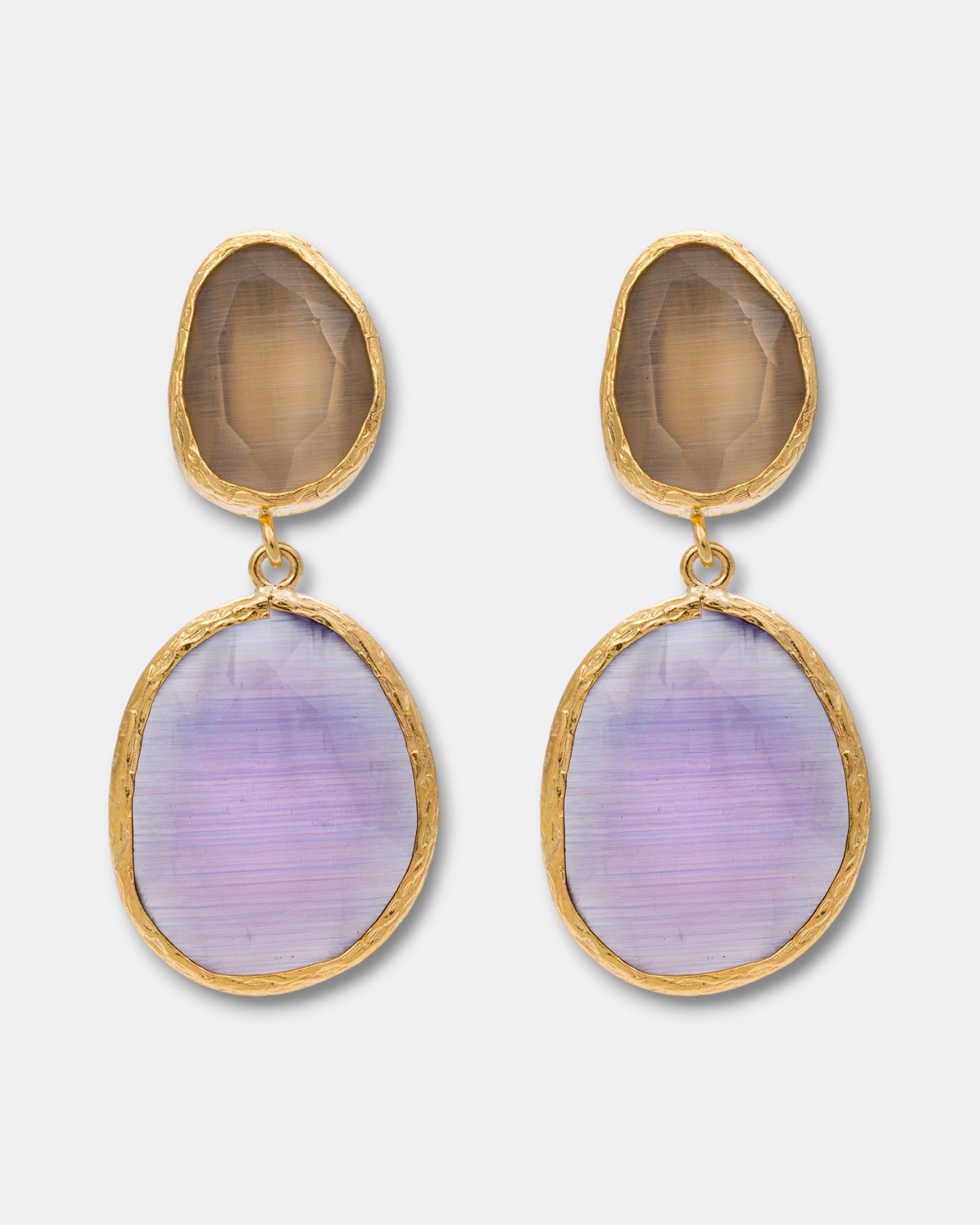 Twilight Hues Cat Eye Earrings