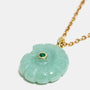 Aventurine Shell Pendant Necklace
