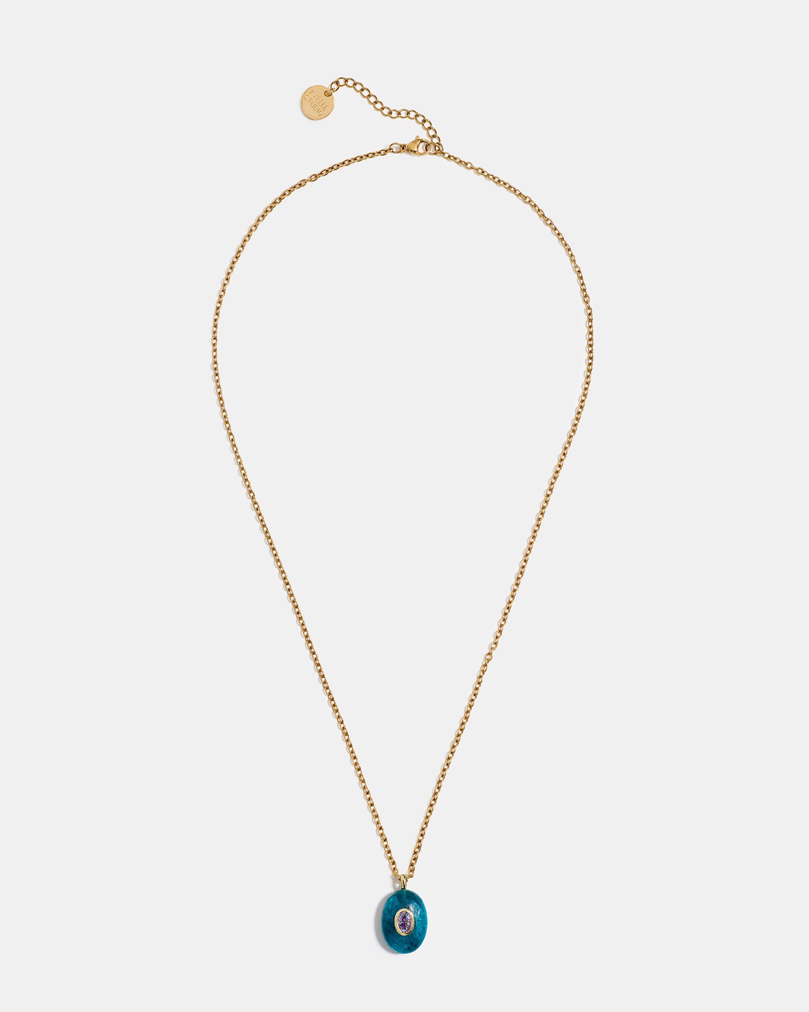 Mare Apatite Oval Pendant Necklace