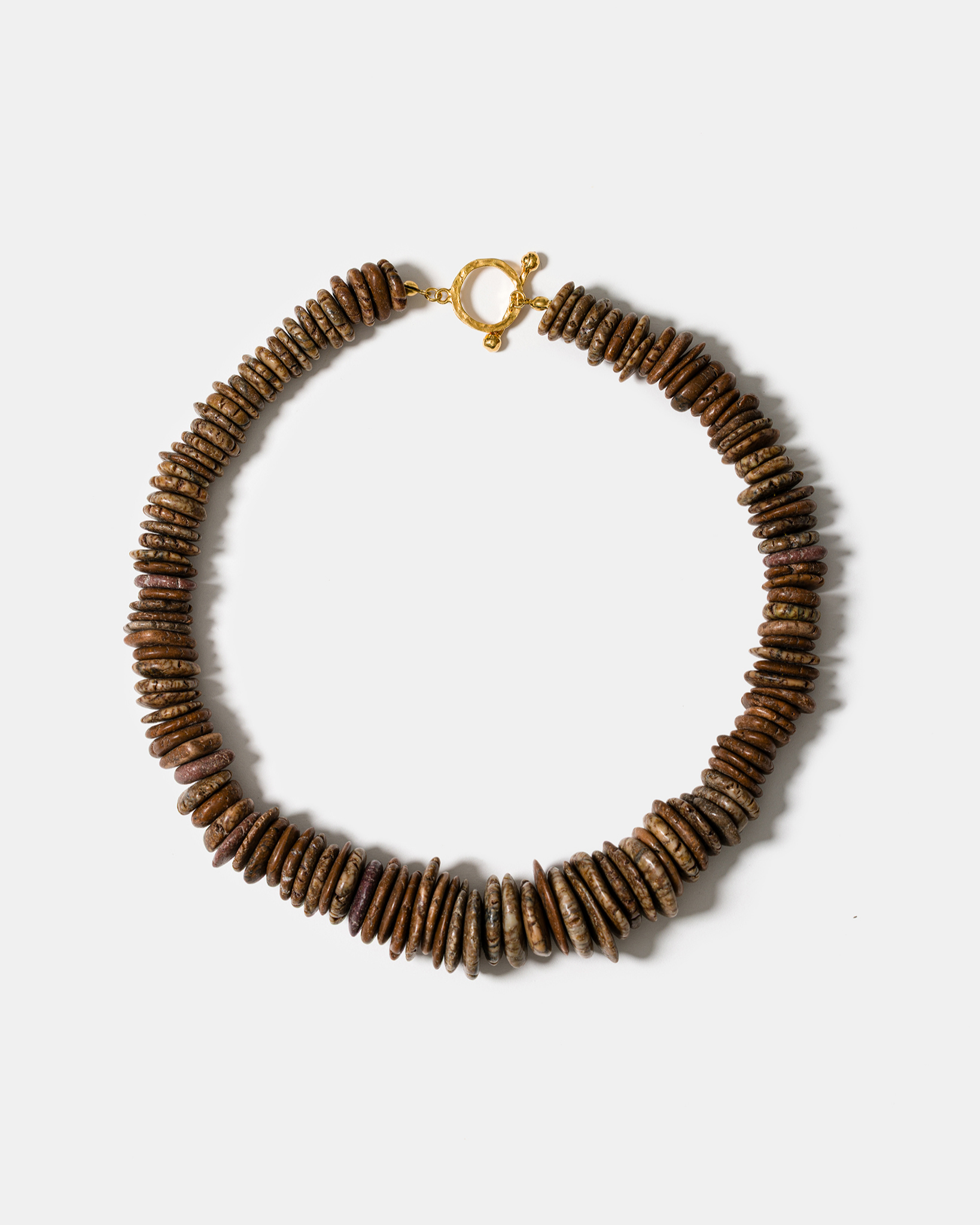 Desert Dune Necklace in Mocha Howlite