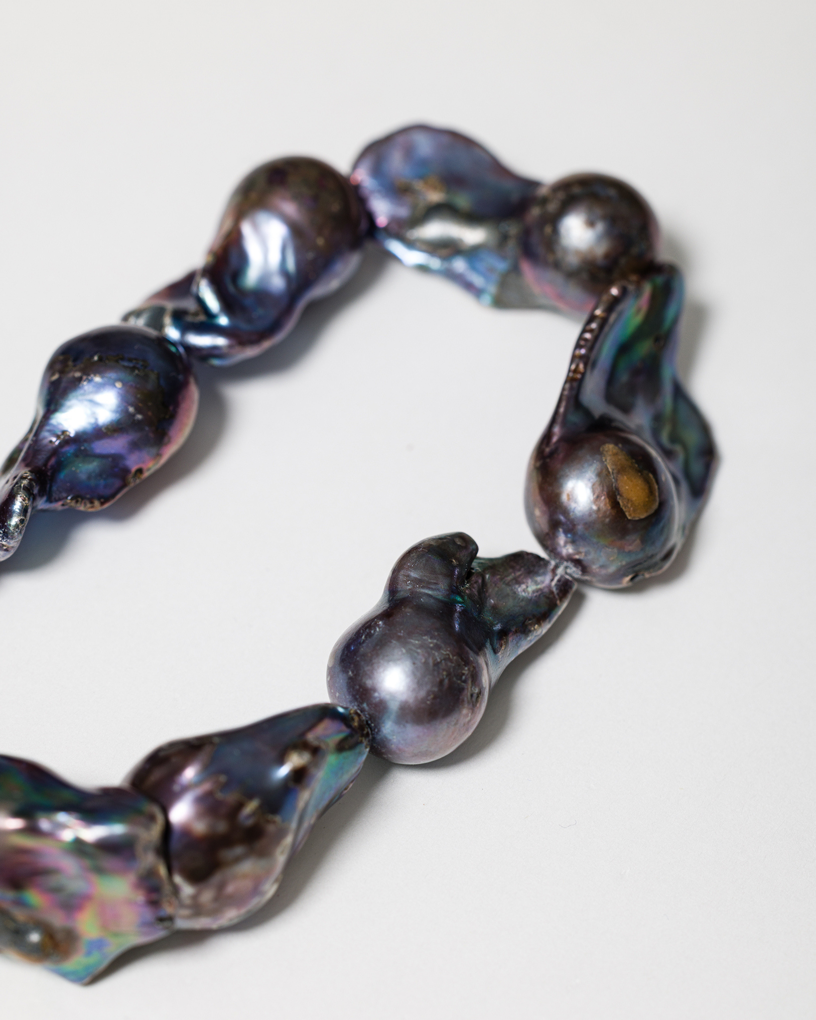 Capri Necklace with Dark Baroque Pearls