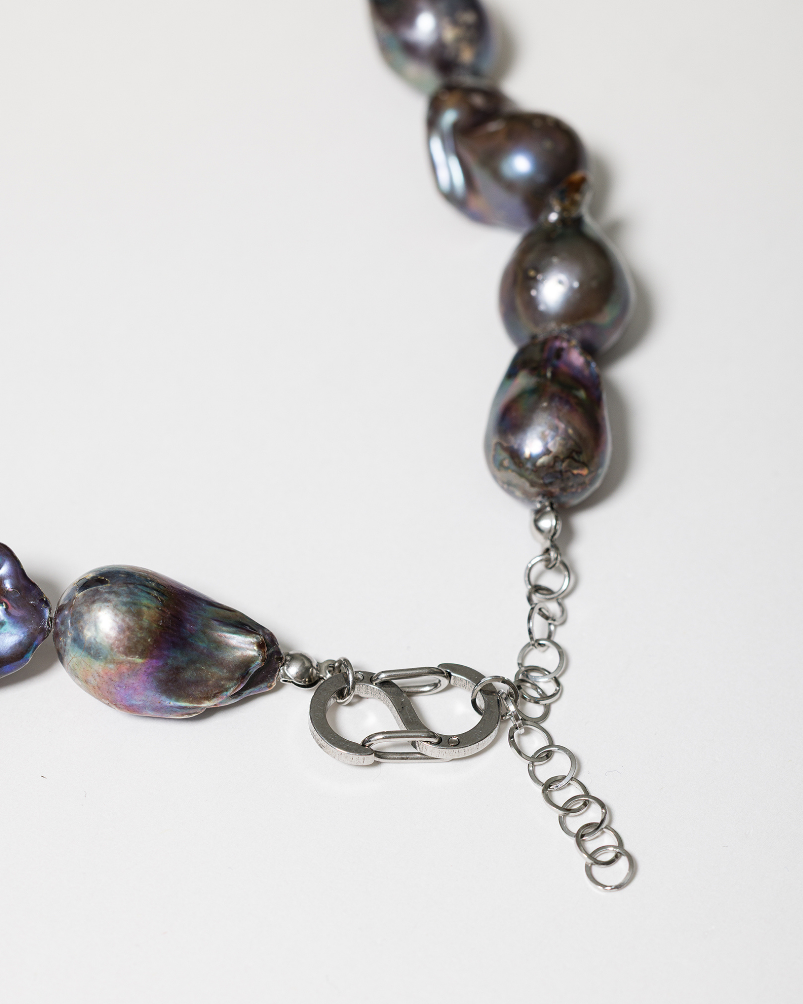 Capri Necklace with Dark Baroque Pearls
