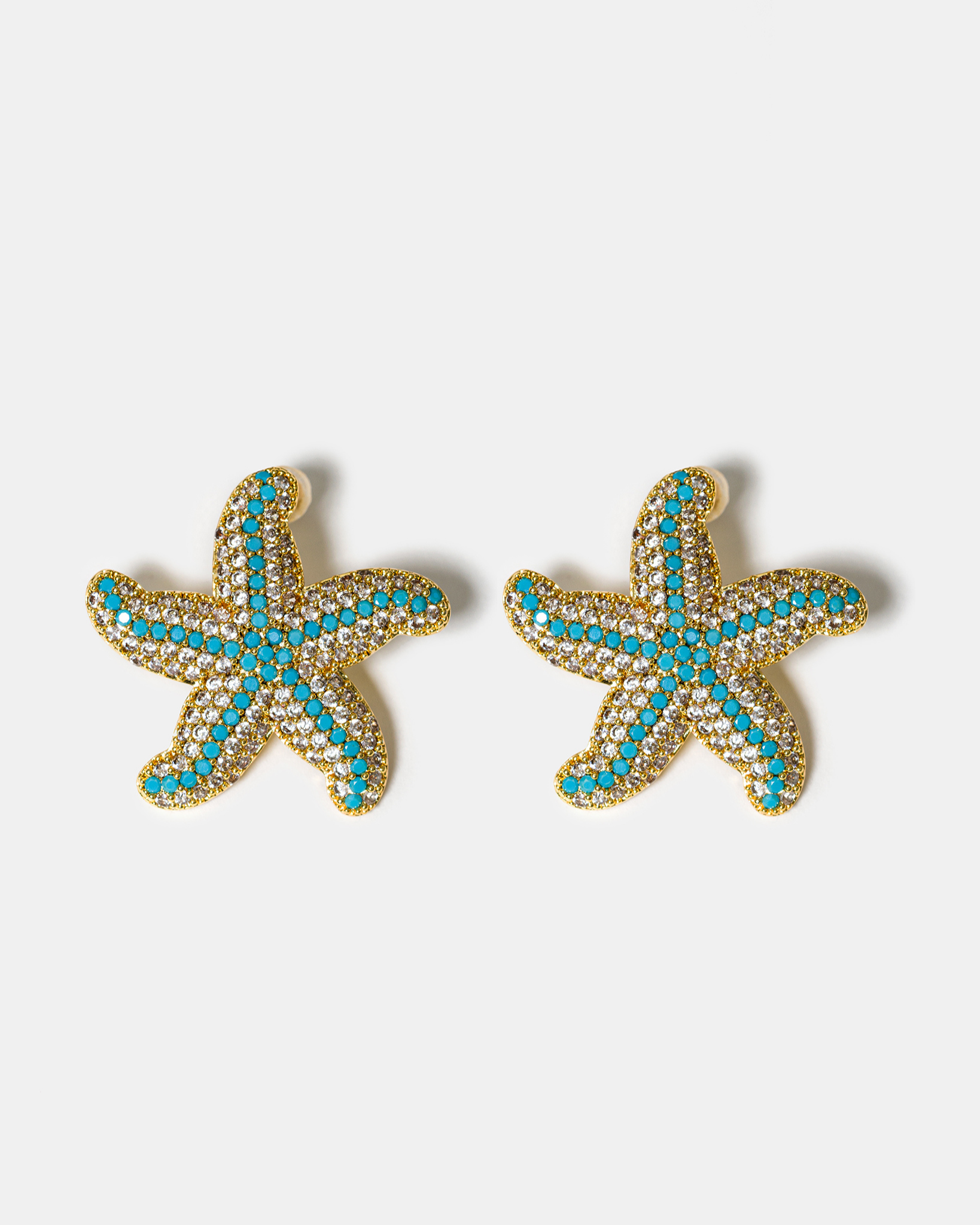 Starfish Earrings in Turquoise
