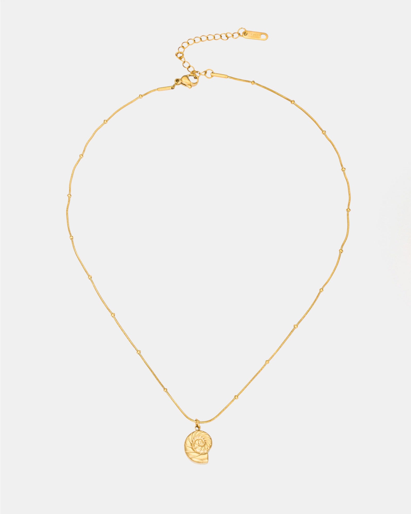 Nautilus Pendant Necklace in Gold